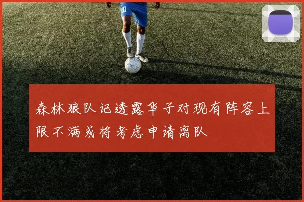 森林狼队记透露华子对现有阵容上限不满或将考虑申请离队